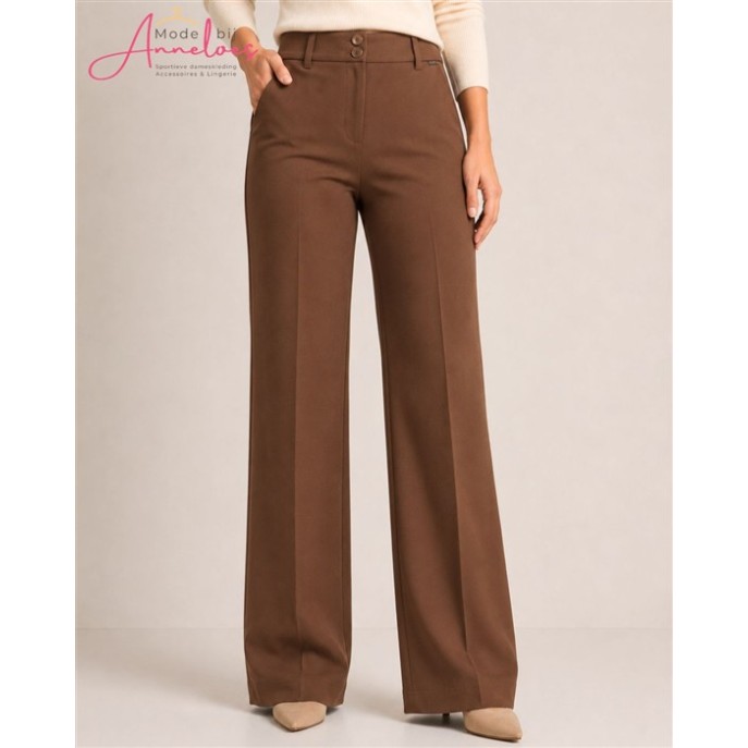 Red Button Broek Colette punta SRB5144 Wide legs - Praline Red Button Broek Colette punta SRB5144 Wide legs - Praline